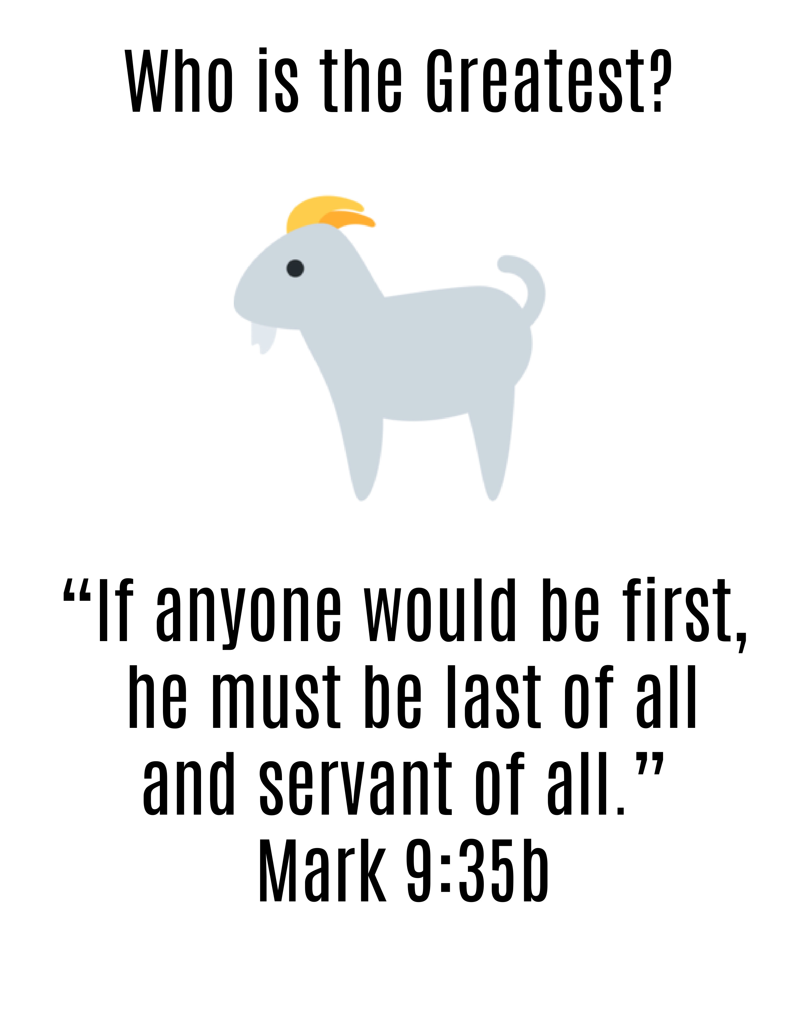Who Is the Greatest? Mark 9:30-37 Sunday School Lesson and Activities ...